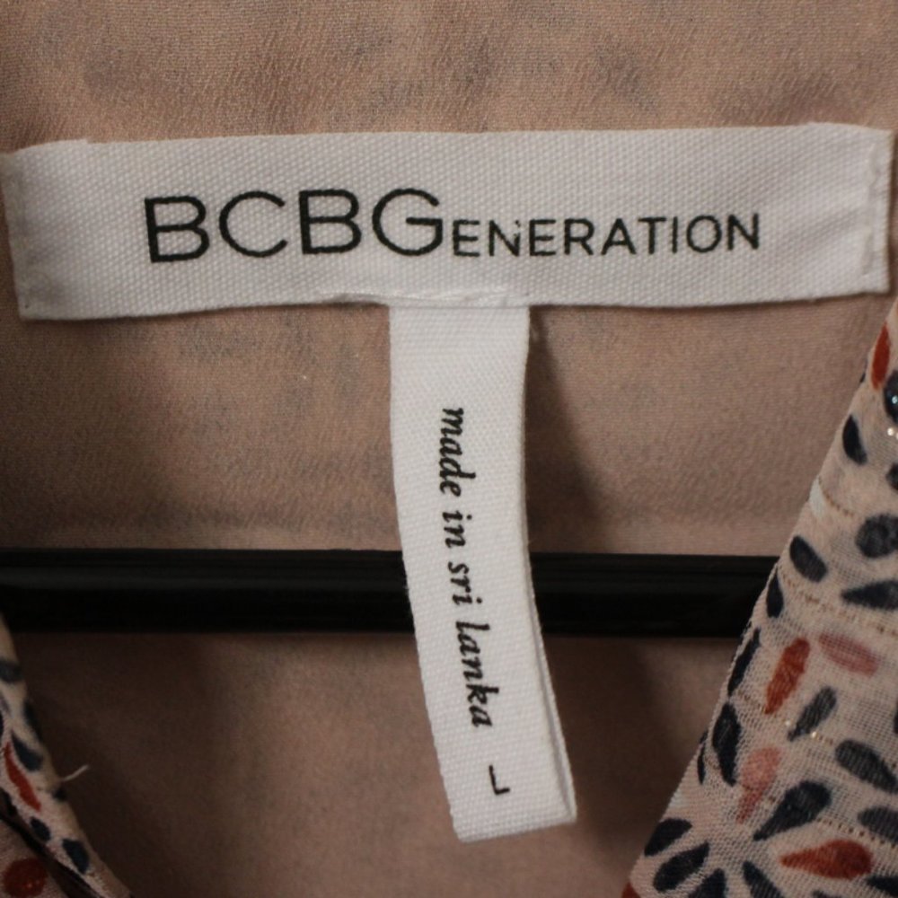 Bcbgeneration Printed Shift Mini Dress Size L - image 6